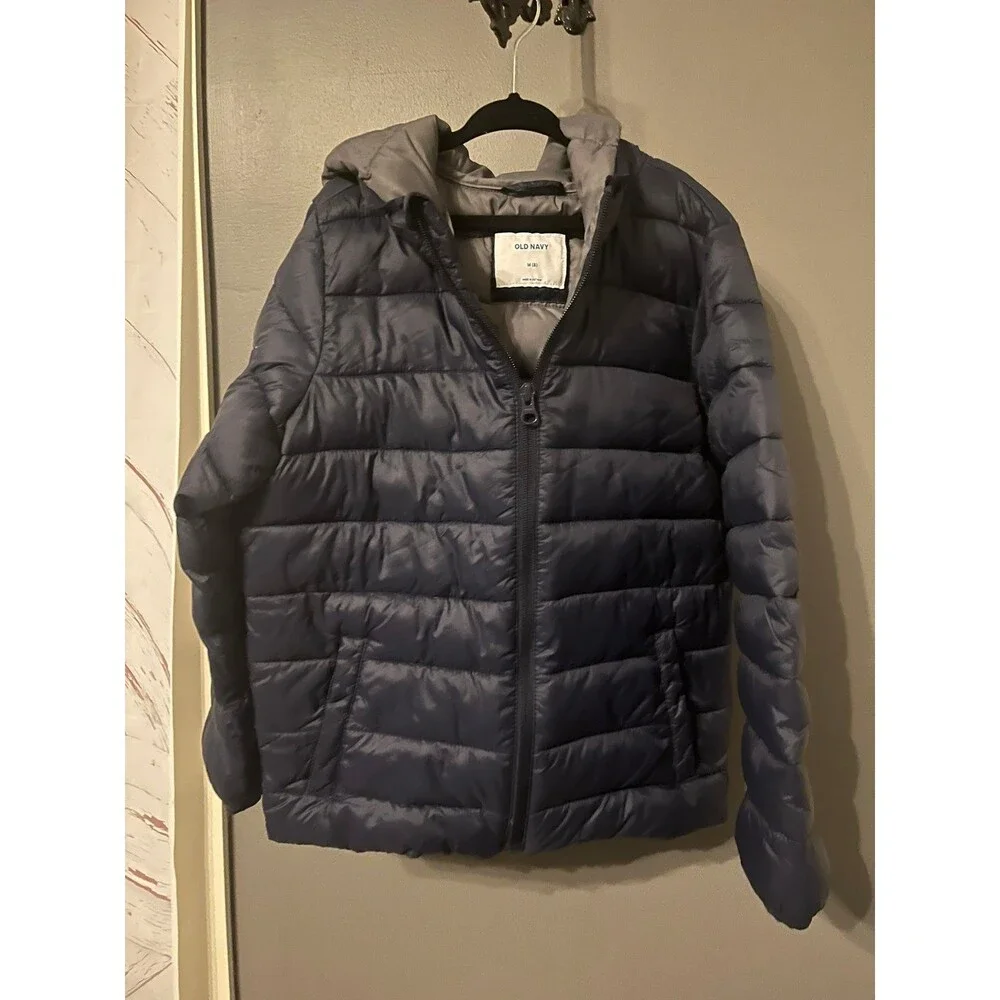 Old navy size 8 navy blue puffer boys jacket coat